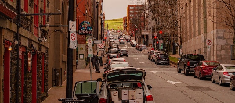 street in Halifax, one of the most affordable cities in Canada