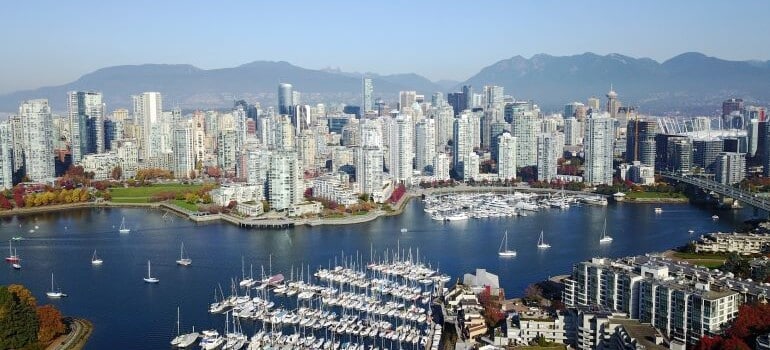 aerial view of Vancouver