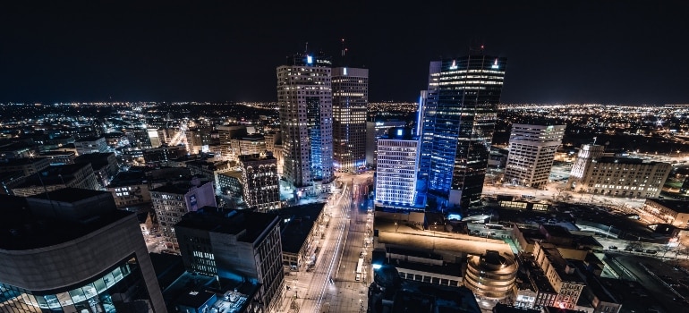 a view of Winnipeg