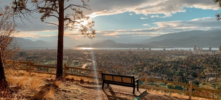 a view of Kelowna, one of the best places to buy a second home in Canada