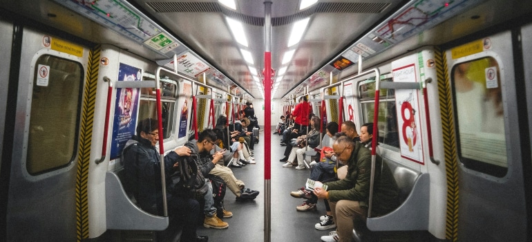 People on a subway