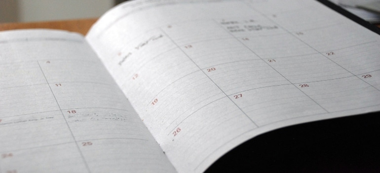 A schedule