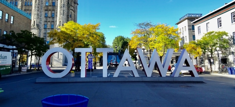 Letters on a square in Ottawa