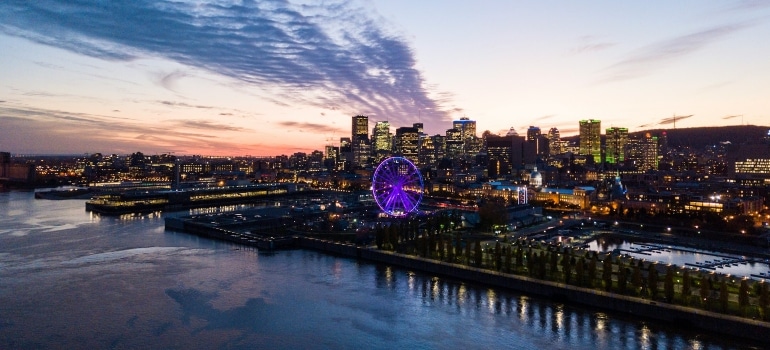 Aerial view of Montreal