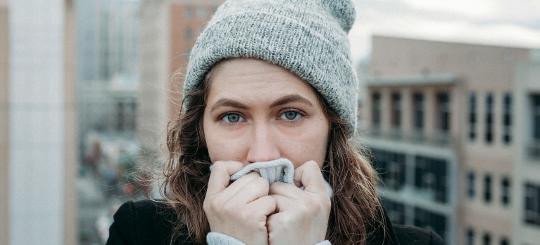 Person who is feeling cold